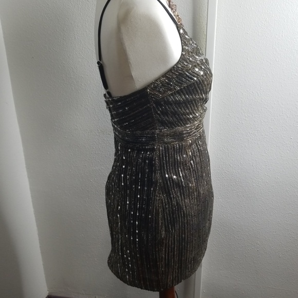 Black sequin cocktail dress - Picture 5 of 8